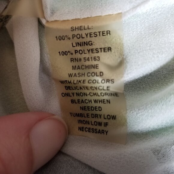 Calvin Klein multicolored V-neck blouse L - Picture 5 of 6